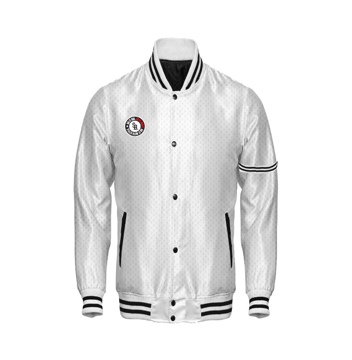 Chamarra Somos Bárbaros Blanca