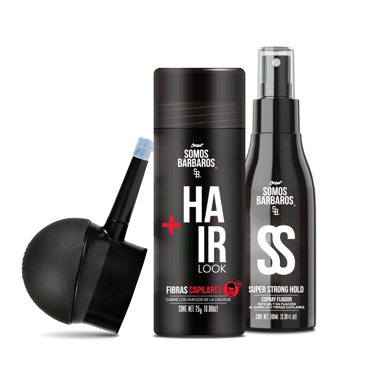 Full Kit Fibras Capilares + Shampoo Control Caída