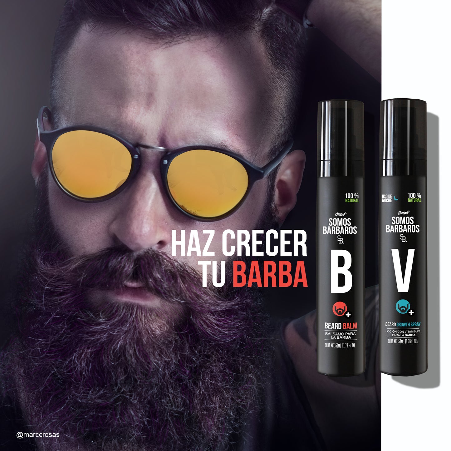 Kit para crecimiento de barba / SOMOS BÁRBAROS